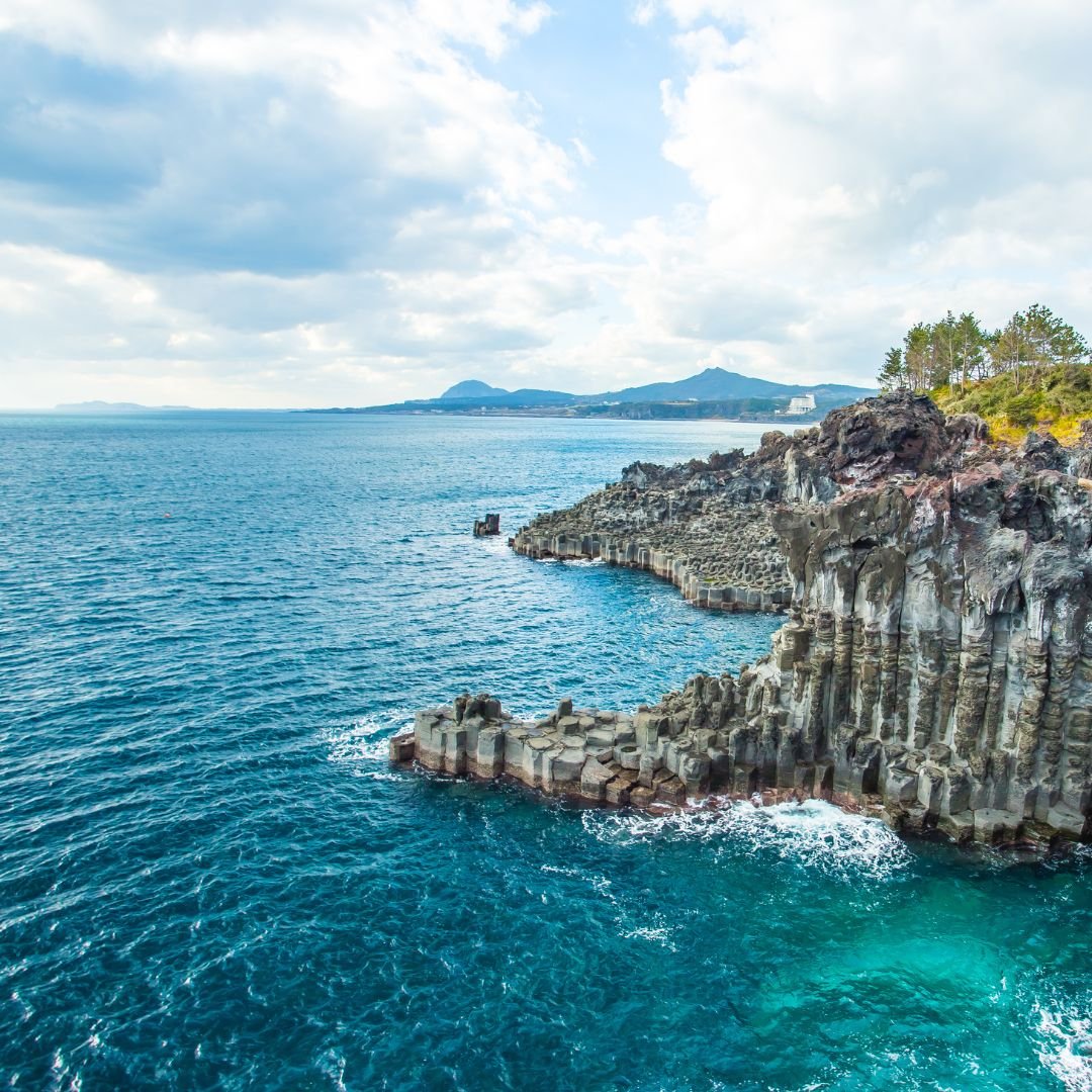Daepo Jusangjeolli Cliff in South Korea