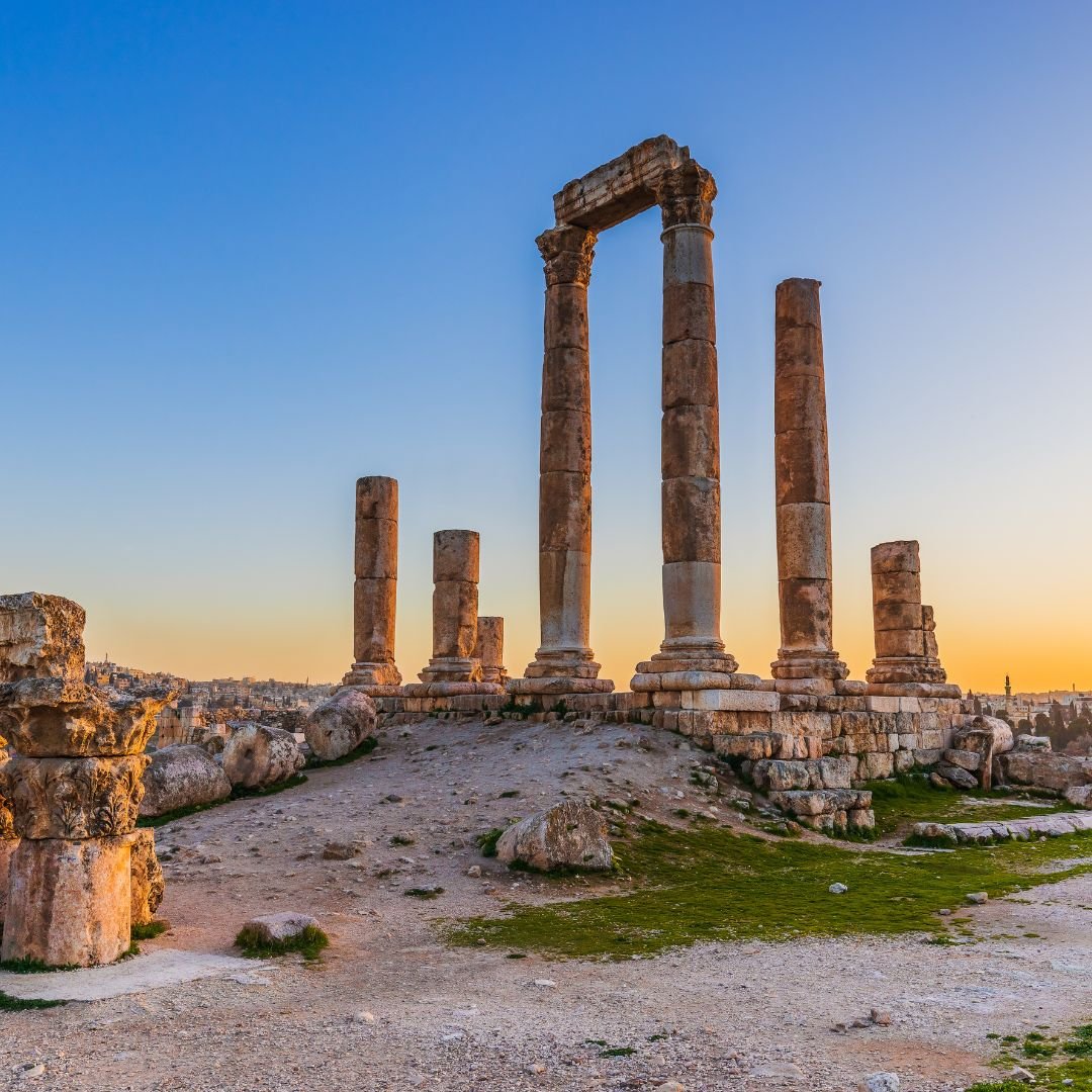 Amman Citadel Historical Land Mark in Amman in Jordan